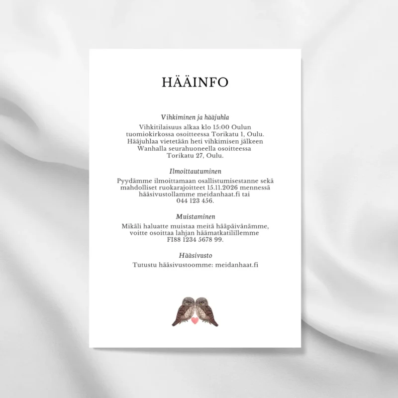 Kuvassa infokortti Kuvassa infokortti