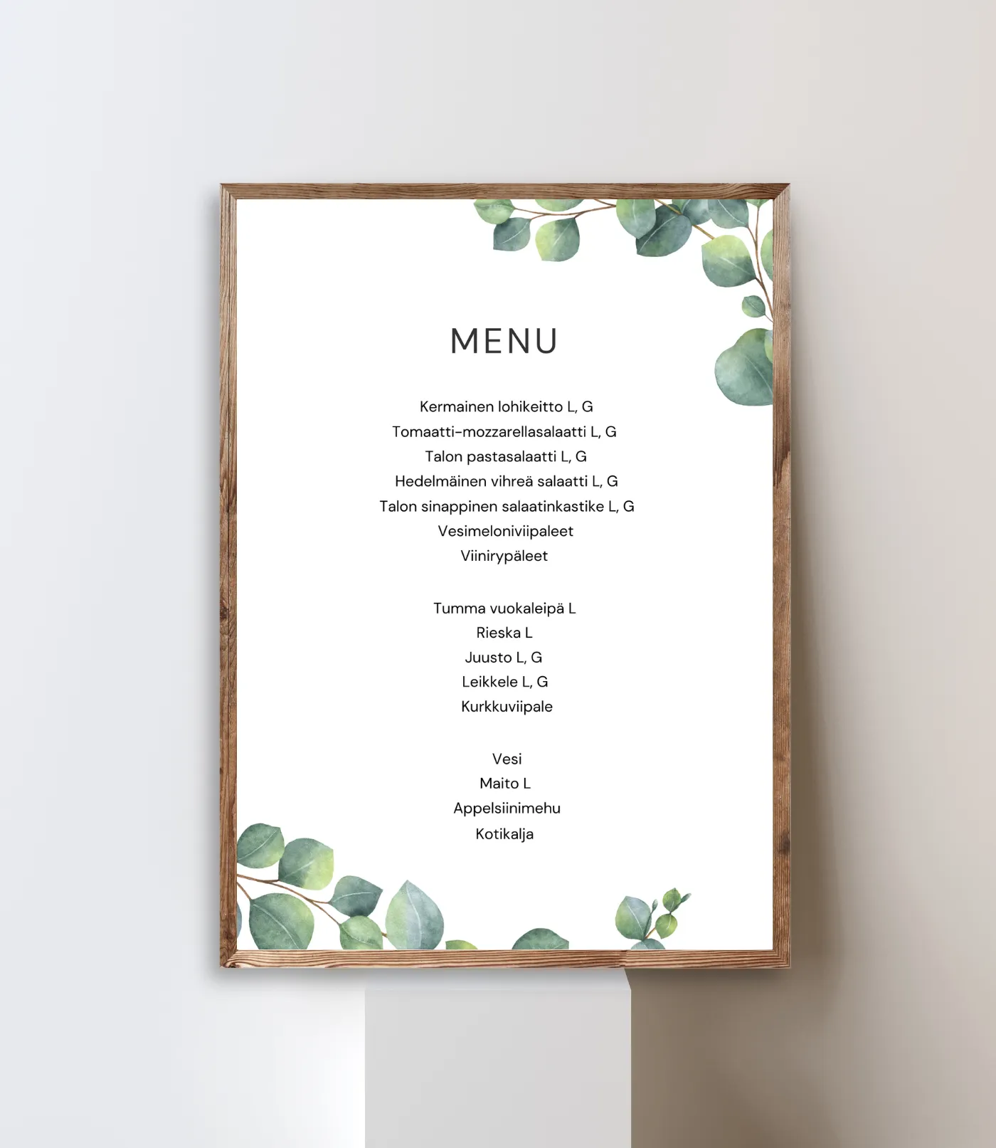 Menu tuotekuva